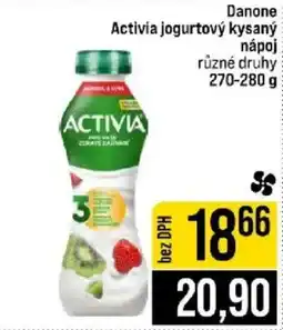 Jip Danone Activia jogurtový kysaný nápoj nabídka