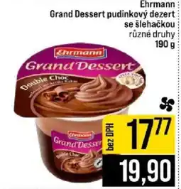 Jip Ehrmann grand dessert pudinkový dezer se šlehačkou nabídka