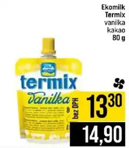 Jip Ekomilk termix vanilka kakao nabídka