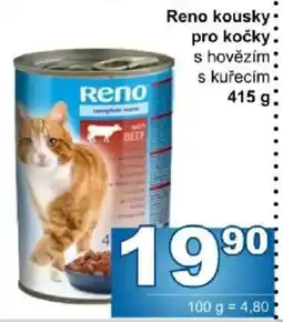 Jip Reno kousky pro kočky s hovězím s kuřecím nabídka