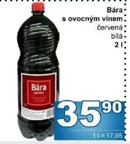 Jip Bára s ovocným vínem červená nabídka