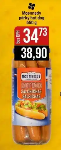 Jip Mcennedy párky hot dog nabídka