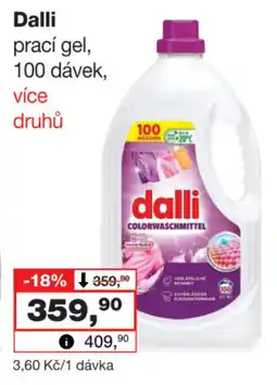 Barvy a laky drogerie Dalli prací gel nabídka