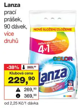 Barvy a laky drogerie Lanza prací prášek nabídka