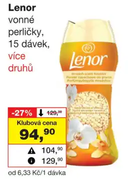 Barvy a laky drogerie Lenor vonné perličky nabídka