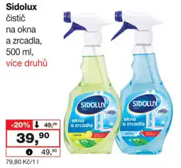 Barvy a laky drogerie Sidolux čistič na okna a zrcadla nabídka