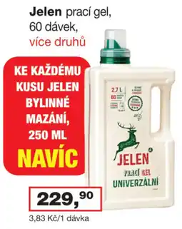 Barvy a laky drogerie Jelen prací gel nabídka