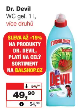Barvy a laky drogerie Dr. Devil WC gel nabídka