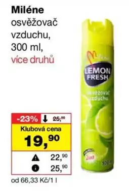 Barvy a laky drogerie Miléne osvěžovač vzduchu nabídka