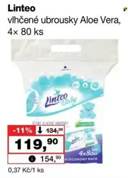 Barvy a laky drogerie Linteo vlhčené ubrousky Aloe Vera nabídka