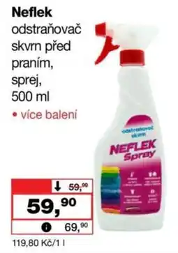 Barvy a laky drogerie Neflek odstraňovač skvrn před praním nabídka