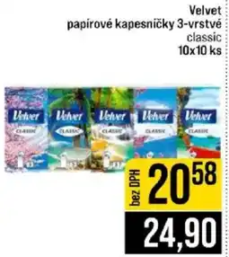 Jip Velvet papírové kapesníčky 3-vrstvé classic nabídka
