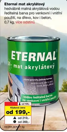 Barvy a laky drogerie Eternal mat akrylátový nabídka