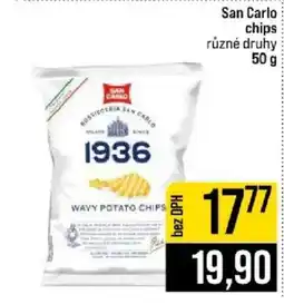 Jip San Carlo chips nabídka