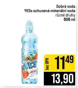 Jip YESs ochucená minerální voda nabídka