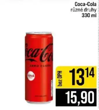 Jip Coca-Cola různé druhy nabídka