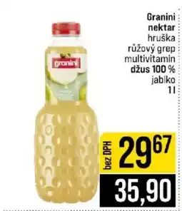 Jip granini nektar hruska ruzovy grep multivitamin dzu 100 % jablko nabídka