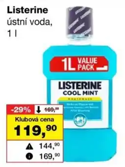 Barvy a laky drogerie Listerine ústní voda nabídka