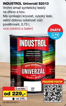 Barvy a laky drogerie Industrol univerzál s2013 nabídka