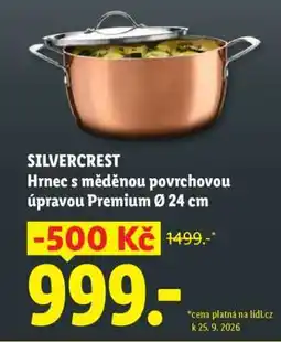 Lidl SILVERCREST Hrnec s měděnou povrchovou úpravou Premium Ø 24 cm nabídka