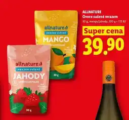 Lidl allnature Ovoce sušené mrazem nabídka