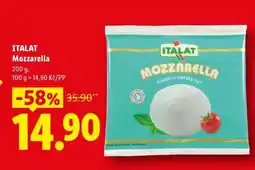 Lidl ITALAT Mozzarella nabídka