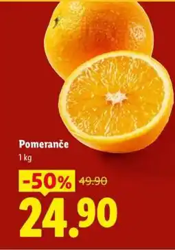 Lidl Pomeranče nabídka