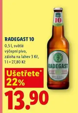 Lidl RADEGAST 10° nabídka