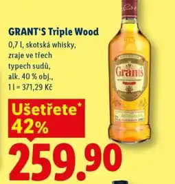 Lidl Grant‘s Triple Wood nabídka