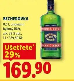 Lidl Becherovka nabídka