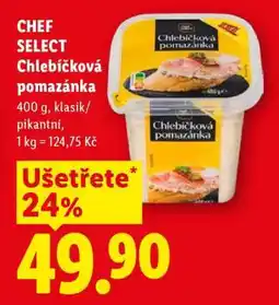 Lidl CHEF SELECT Chlebíčková pomazánka nabídka