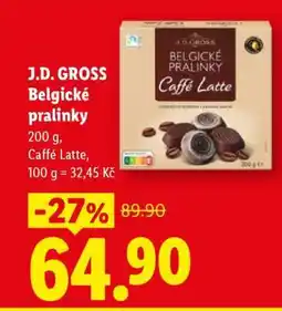 Lidl J.D. GROSS Belgické pralinky nabídka
