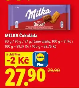 Lidl Milka Čokoláda nabídka