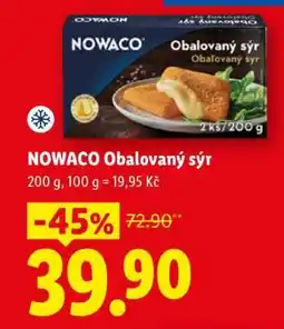 Lidl NOWACO Obalovaný sýr nabídka