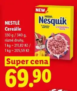 Lidl Nestlé cereálie nabídka
