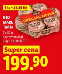 Lidl Rio Mare Tuňák nabídka