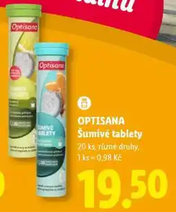 Lidl Optisana Šumivé tablety nabídka