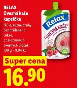 Lidl RELAX OVESNÁ KAŠE KAPSIČKA nabídka