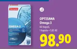 Lidl OPTISANA Omega 3 nabídka