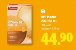 Lidl OPTISANA Vitamin D3 nabídka
