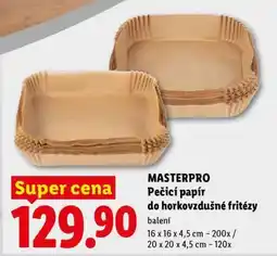 Lidl Masterpro Pečicí papír do horkovzdušné fritézy nabídka