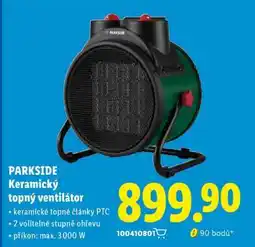 Lidl PARKSIDE Keramický topný ventilátor nabídka
