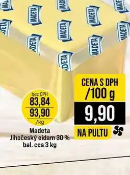 Jip Madeta Jihočeský eidam 30% bal. cca 3 kg 100g nabídka