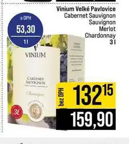 Jip Vinium Velké Pavlovice Cabernet Sauvignon Sauvignon Canc Merlot Chardonnay nabídka