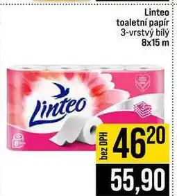Jip Linteo toaletní papír 3-vrstvý bílý 8x15 m nabídka