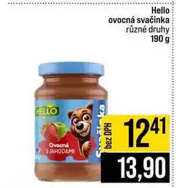 Jip Hello ovocná svačinka různé druhy nabídka