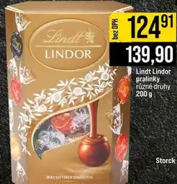 Jip Lindt Lindor pralinky různé druhy nabídka