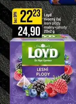 Jip Loyd ovocný čaj lesní plody maliny+jahody 20x2 g nabídka