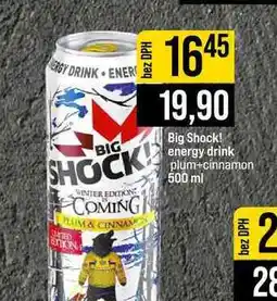 Jip Big Shock! energy drink plum+cinnamon 500 ml nabídka