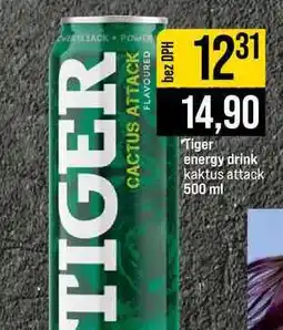 Jip Tiger energy drink kaktus attack nabídka